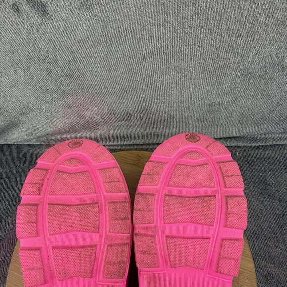 UGG Shoes Womens Size 10 Pink Rubber Waterproof Lined Slip On Clog Sneakers - Picture 9 of 11
